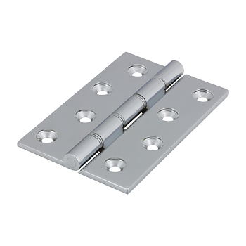 102mm x 67mm Double Stainless Steel Washered Hinges - Polished Chrome - Pack of 2