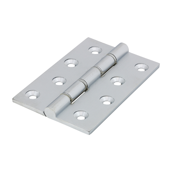 102mm x 67mm Double Stainless Steel Washered Hinges - Satin Chrome - Pack of 2