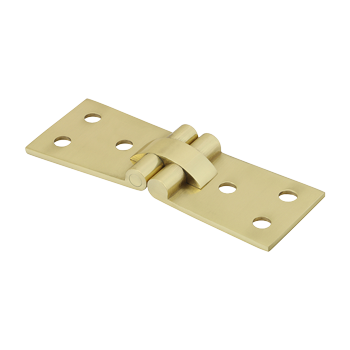 100mm x 40mm Counter Flap Hinge - Polised Brass - Pack of 2